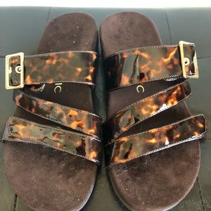 Tortoise Shell Sandals, 8 1/2wide, Brand New,Ortho